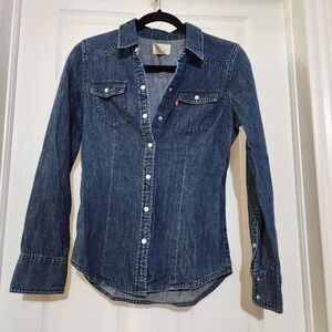 Levi's Blue Jean shirt, size XS
